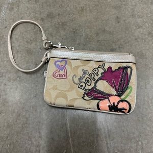 Coach poppy wristlet